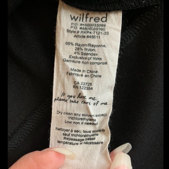 ARITZIA | WILFRED Campagne Pencil Skirt Black - Picture 7 of 7